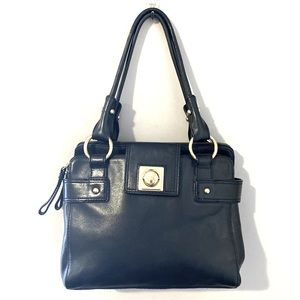 Banana Republic Black Leather Satchel, NWOT